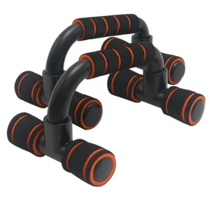 1 Pair Pushup Handles with Foam Grip and Non-Slip Push Up Bars - Orange