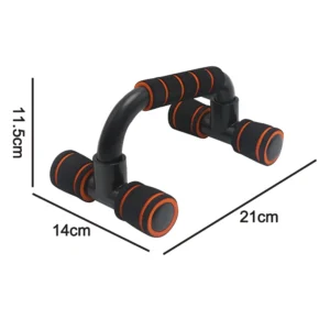 1 Pair Pushup Handles with Foam Grip and Non-Slip Push Up Bars - Orange